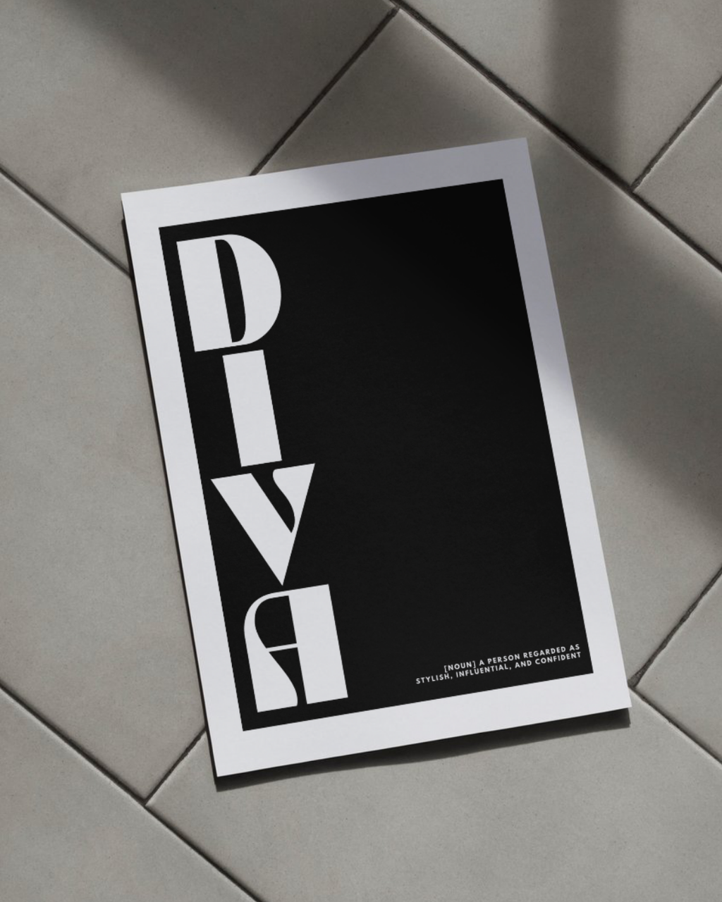 DIVA Monochrome Print (A3)