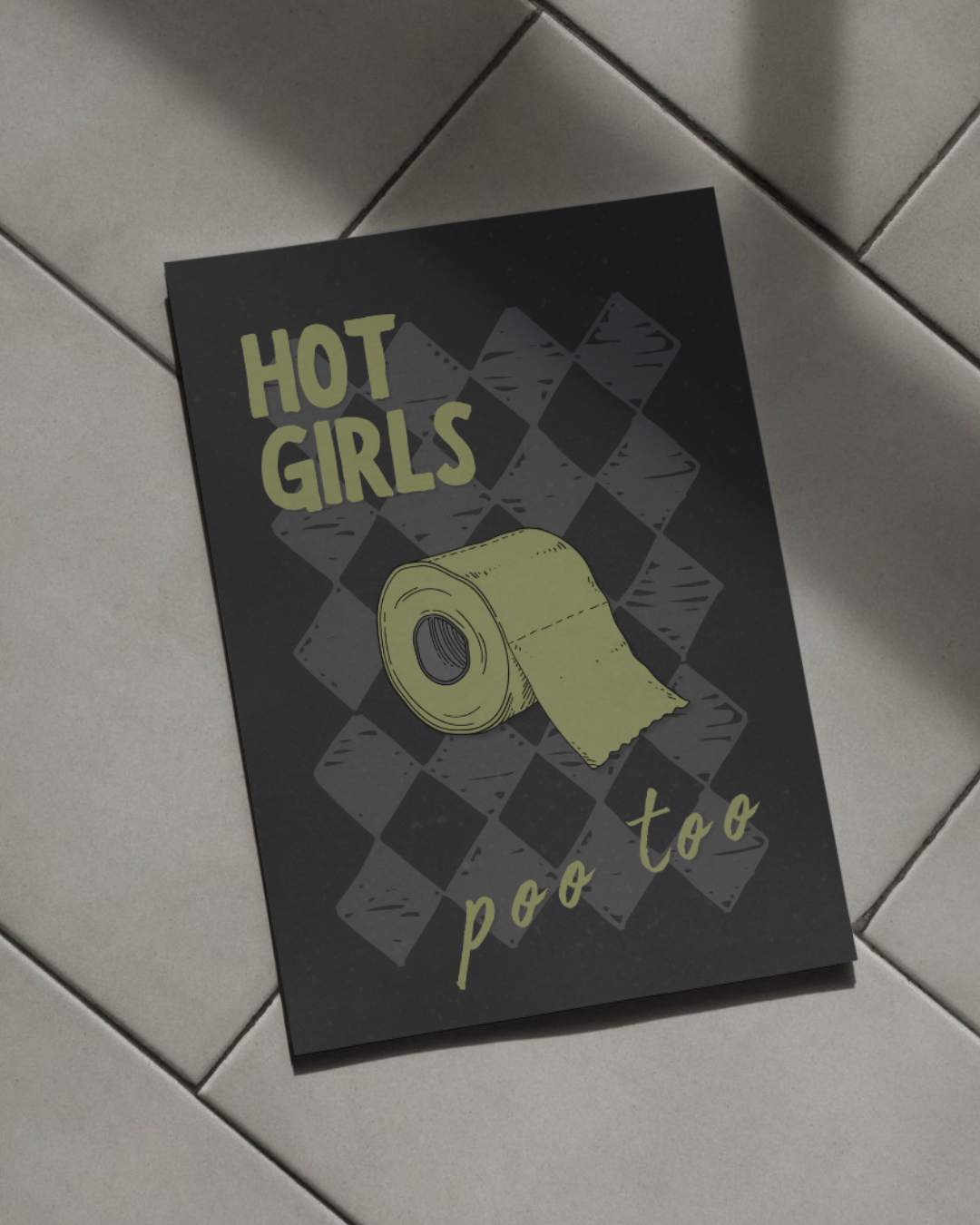 Girls Poo Too Print (A3)