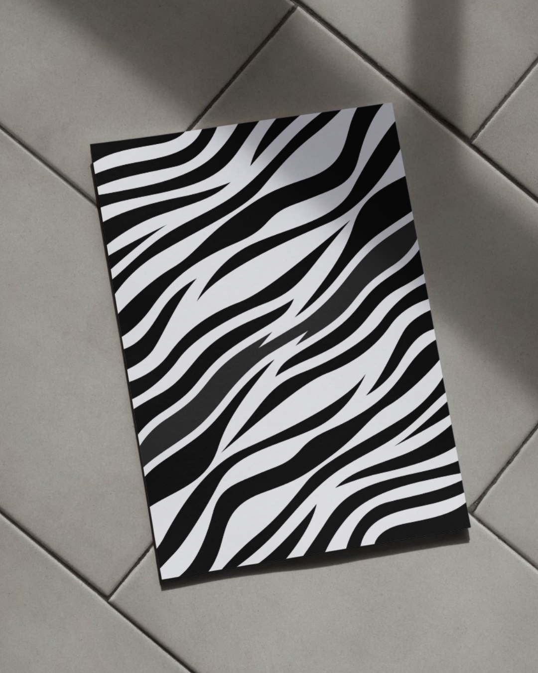 Zebra Pattern Print (A3)