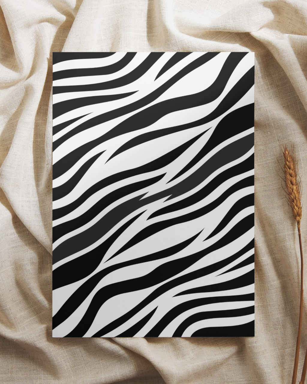 Zebra Pattern Print (A3)